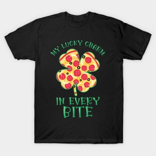 St. Patrick's Day Fast Food Shamrock Pizza Lucky Charm T-Shirt